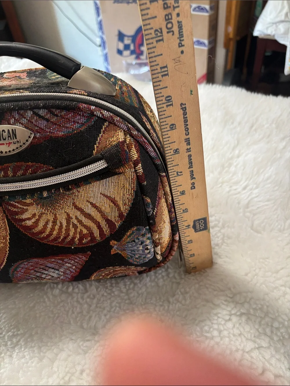 Black Floral Travel Toiletry Bag